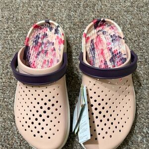 Crocs Inmotion Marbled Clog Pink Caramel Men 10/ women 12 NWT